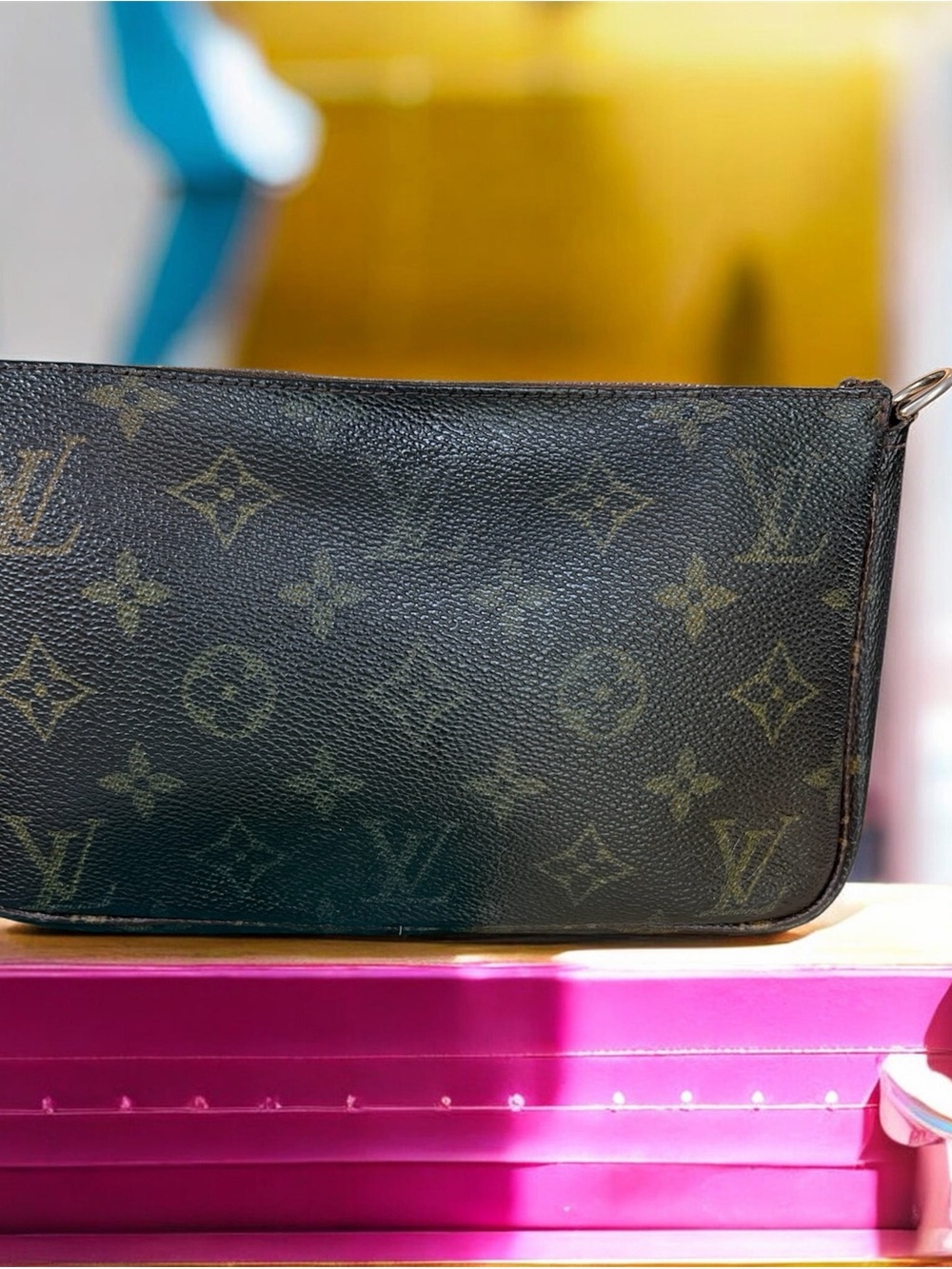Louis Vuitton Pochette Accessories Monogram Canvas AR1919 Vintage 1999 No Strap - Picture 11 of 11